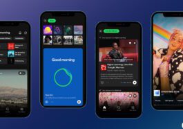 Spotify interface feed vídeo música