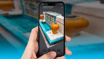 Ilustração do iPhone 15 Pro com scanner LiDAR da Sony