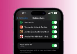 Imagem do menu onde se pode desativar o Apoio ao Wi-Fi para não mudar para dados móveis no iPhone
