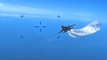 Já há video do embate de caça russo com o drone dos EUA