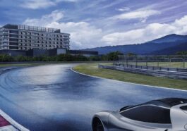 Fuji Speedway com vista para o hotel homónimo, no Japão