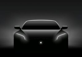 Ilustração do Apple Car da Apple que terá chips TSMC