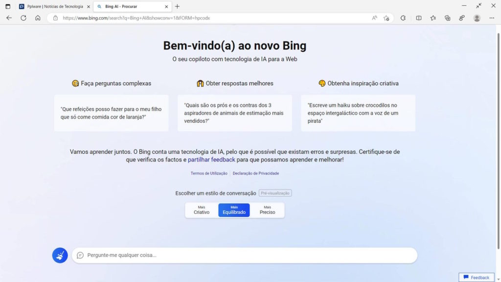 Bing Chat Microsoft ChatGPT OpenAI Personnalité