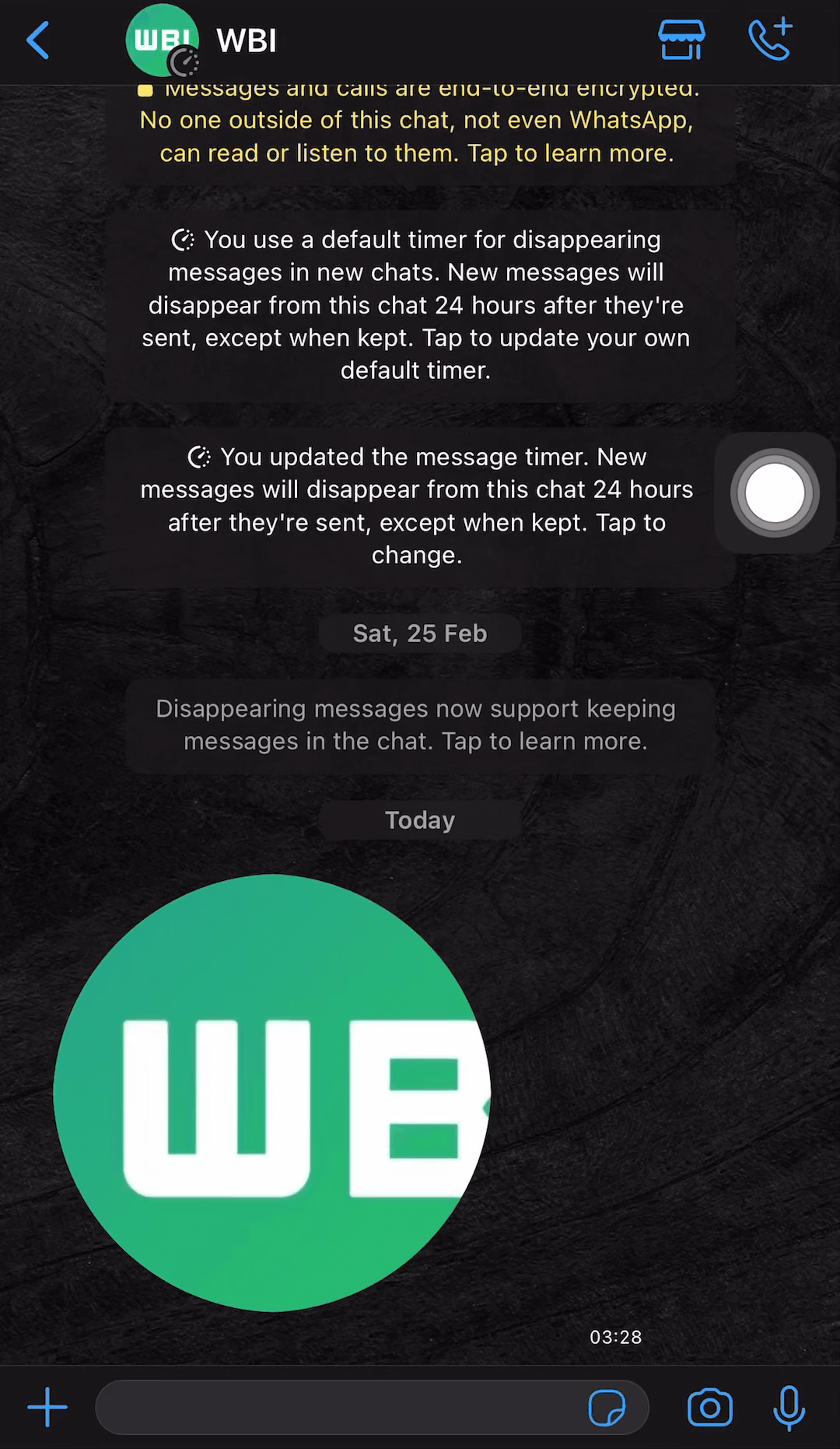Partager les nouvelles vidéo des messages WhatsApp