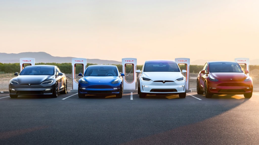 Production de voitures électriques Tesla
