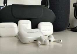 Imagem dos AirPods da Apple com Reconhecimento de som