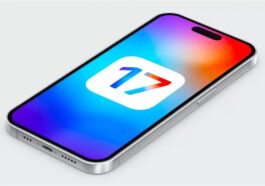 Ilustração iPhone com iOs 17