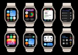Imagem que mostra um watchOS 10 de conceito para Apple Watch