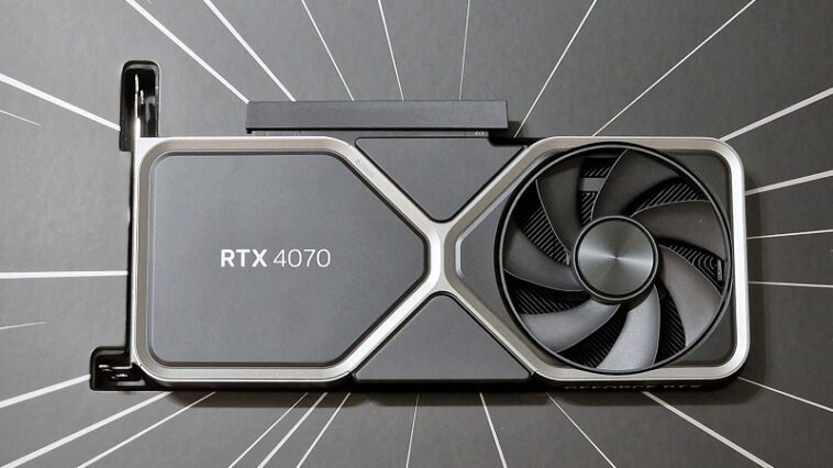 Les graphiques Nvidia GeForce RTX 4070 apparaissent enfin en images