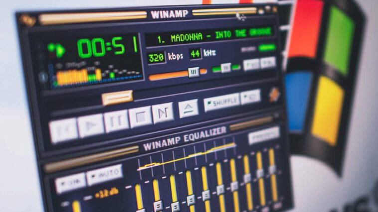 Winamp app serviço artistas música