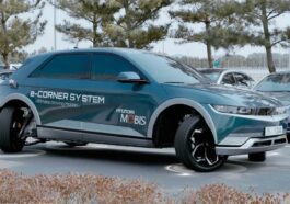Imagem do Hyundai IONIQ 5 com e-corner para ajudar a estacionar