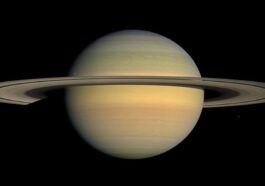 Imagem Saturno e as suas luas