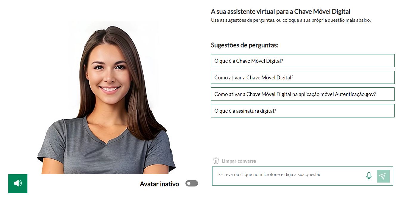 Já está disponível a assistente virtual para serviços públicos