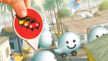 Ilustração do envio de tráfego pelo Waze para as localidades