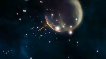 L'étoile a explosé avec tant de force qu'elle a "vomit" son noyau à travers toute la galaxie