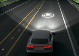 Imagem da tecnologia de faróis desenvolvida pela Hyundai Mobi