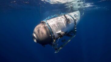 Submarino da OceanGate Expeditions, que opera viagens turísticas aos destroços do Titanic