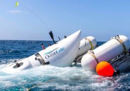 Imagem do submarino OceanGate que está perdido