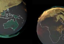 Animação das emissões de CO2 no mundo