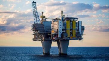 Imagem plataforma de extração de petróleo