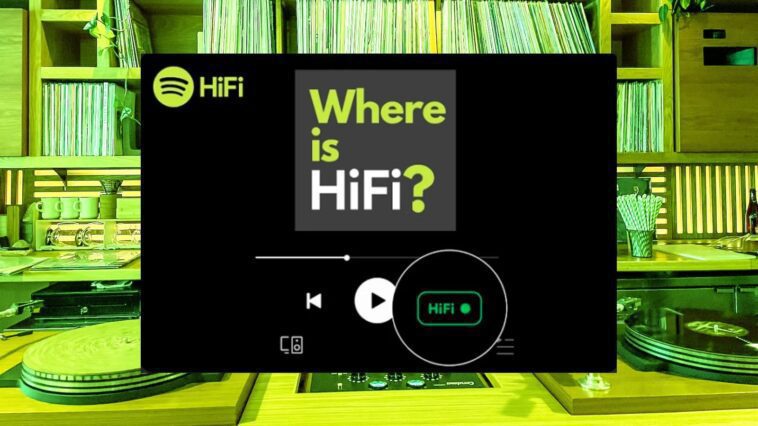 Vous n'entendrez aucune différence avec le nouvel audio HiFi de Spotify. réaliser la raison 1 Ilustração Spotify com HiFi