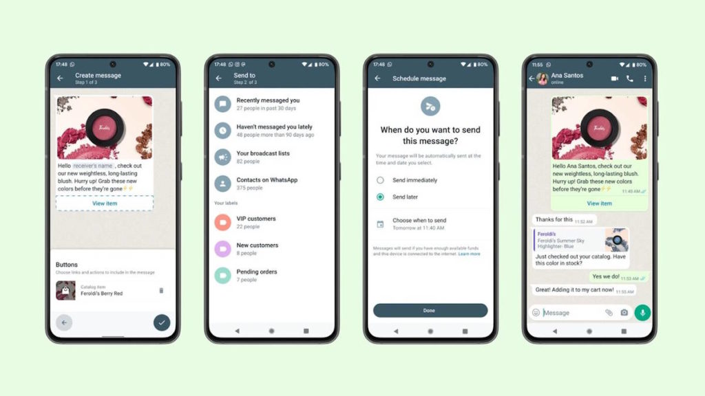 Les utilisateurs actifs mensuels de WhatsApp augmentent