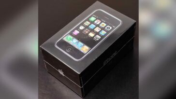 Imagem iPhone Original que poderá ser leiloado por 100 mil dólares