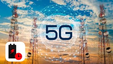 Ilustração do 5G impuro que drena a bateria muito rápido