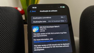 Imagem iOS 16.6 beta 5
