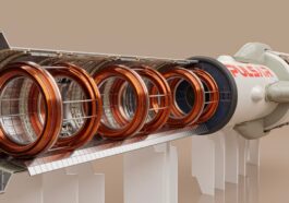 Ilustração do foguetão a fusão nuclear da Pulsar Fusion