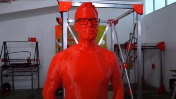 Clone impresso em 3D do youtuber Ivan Miranda