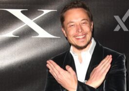 Imagem de Elon Musk, com o seu X