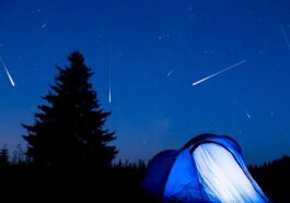 Perséides 2023 : pensez aux souhaits qu'une pluie d'étoiles arrive 76 Ilustração de uma chuva de Perseidas