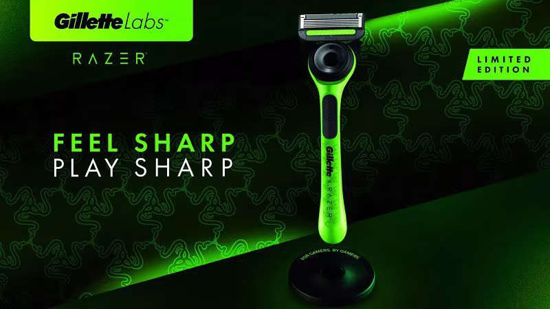Razer et Gillette s'associent pour créer un rasoir pour les joueurs