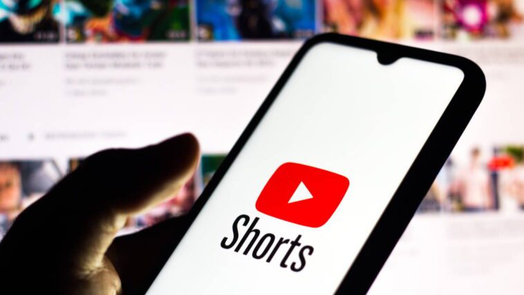 Shorts no YouTube