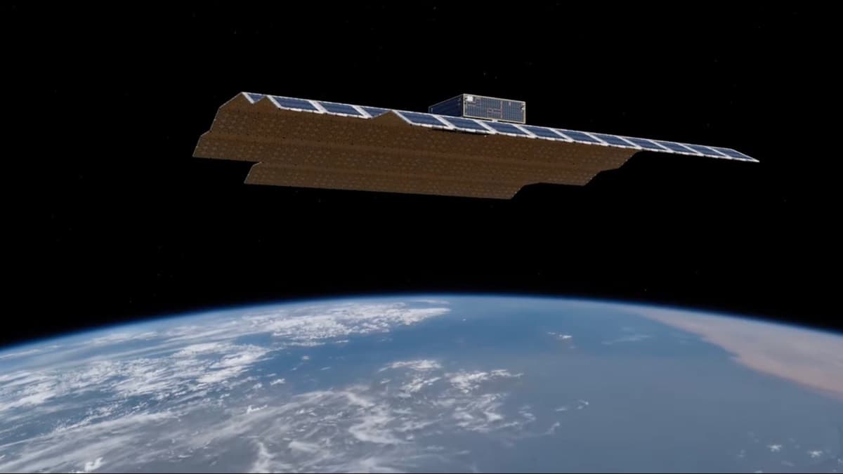 Ilustração de chamadas de voz via satélite