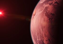 Ilustração do exoplaneta a 40 anos-luz da Terra, o TRAPPIST-1e