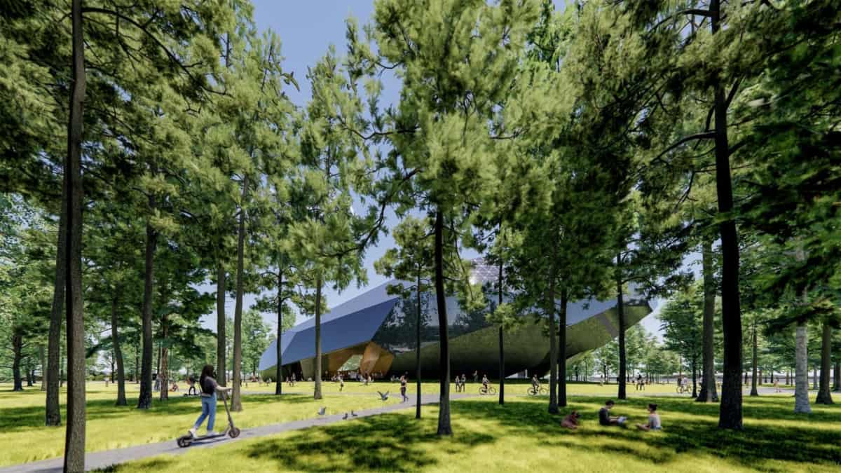 Space Crystal, um dos novos edifícios projetados pela OPEN Architecture