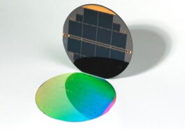 Ilustração de uma célula solar que bateu o recorde de eficiência energética