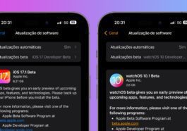 Imagem iOS 17.1 beta com watchOS 10.1 beta