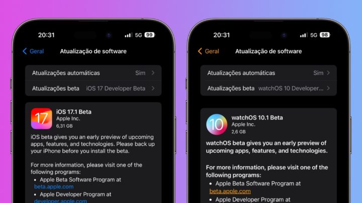 Beaucoup de nouveautés dans les premières bêtas d'iOS 17.1, watchOS 10.1… pour les programmeurs 2 Image iOS 17.1 bêta avec watchOS 10.1 bêta