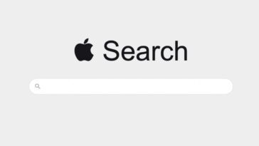 Ilustração do motor de pesquisa Apple Search, que poderá ser uma realidade, segundo Mark Gurman