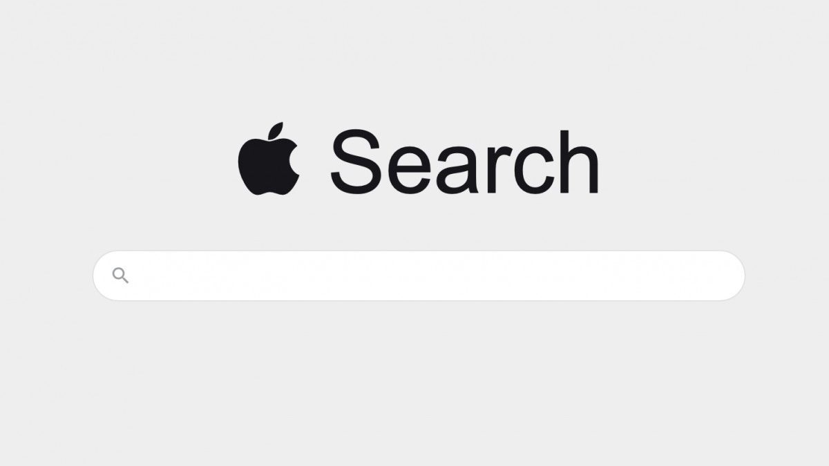 Ilustração do motor de pesquisa Apple Search, que poderá ser uma realidade, segundo Mark Gurman