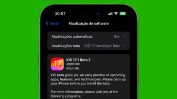 Imagem iOS 17.1 beta 2