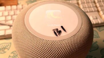 Imagem do HomePod com ecrã que está a ser desenvolvido, supostamente, pela Apple