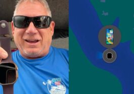 Imagem do americano que perdeu o Apple Watch Ultra durante 3 meses no fundo do lago
