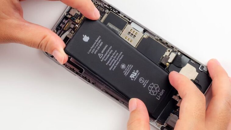 Imagem baterias Apple para o iPhone