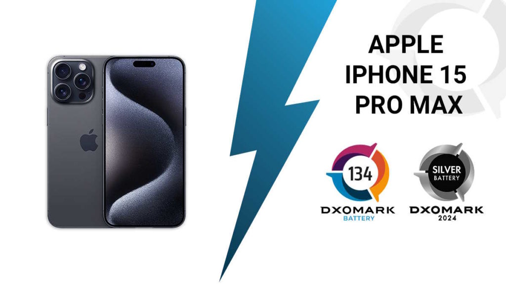Batterie Apple iPhone 15 Pro Max testée par DxOMark