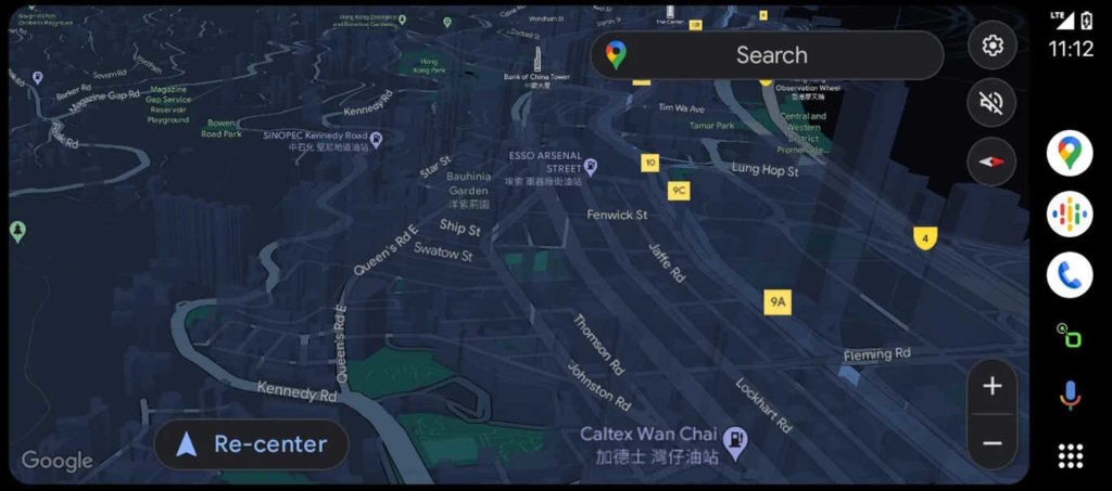 Google Maps Android Auto 3D nouveau