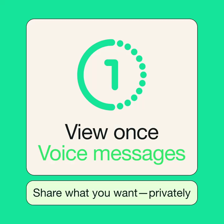 WhatsApp : les messages vocaux sont désormais devenus encore plus privés 3 Affichage des messages vocaux WhatsApp uniquement